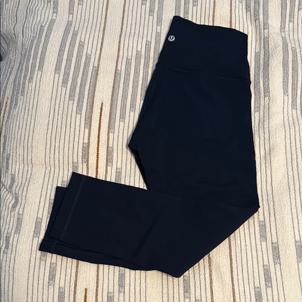 Blue High-Waisted Leggings